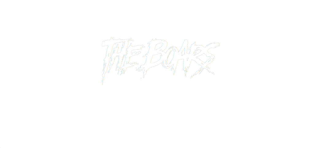 Logo zespołu The Boars – agresywna typografia w stylu grunge